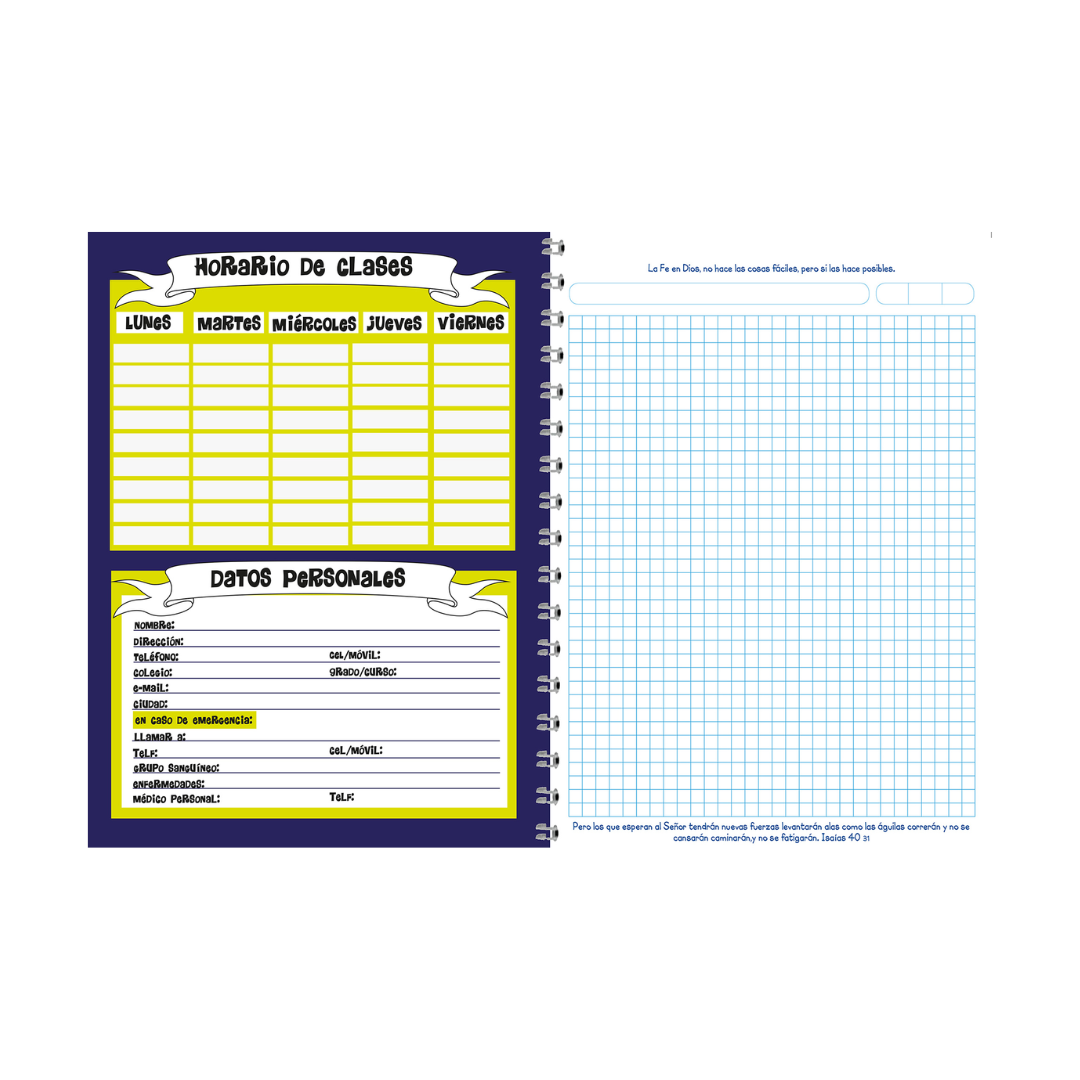 CUADERNO DE CUADROS