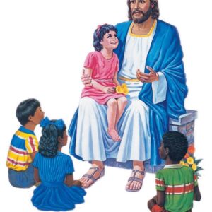 JESUS SENTADO CON 4 NIÑOS -JUMBO