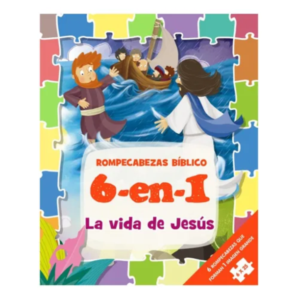6 en 1 ROMPECABEZAS BÍBLICO La vida de Jesús