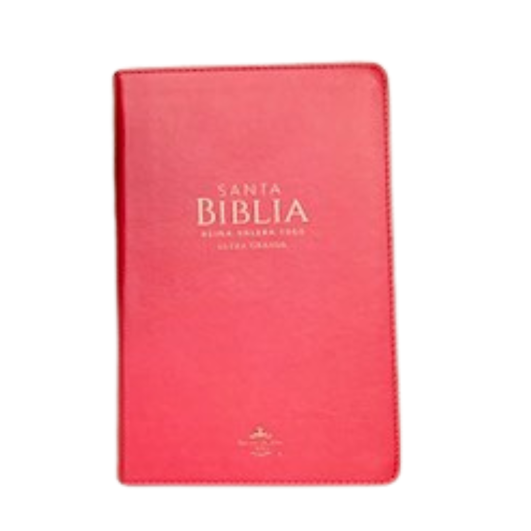 BIBLIA MANUAL LETRA GRANDE (Rosa fiusha con índice)