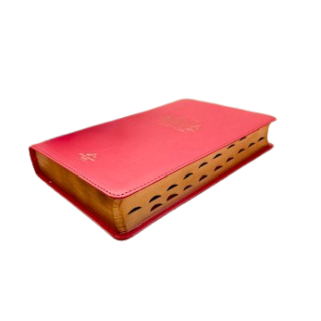 BIBLIA MANUAL LETRA GRANDE (Rosa fiusha con índice)