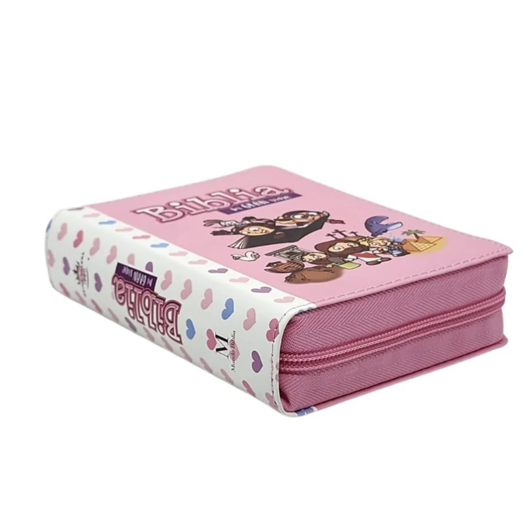BIBLIA MI GRAN VIAJE ROSA/ con cierre e índice
