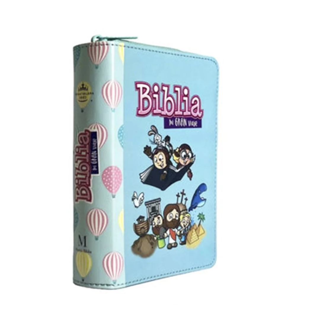 BIBLIA MI GRAN VIAJE AZUL/ con cierre e índice