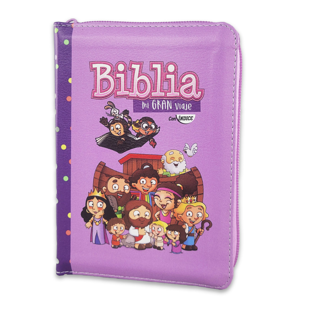 BIBLIA MI GRAN VIAJE MORADO/ Con cierre