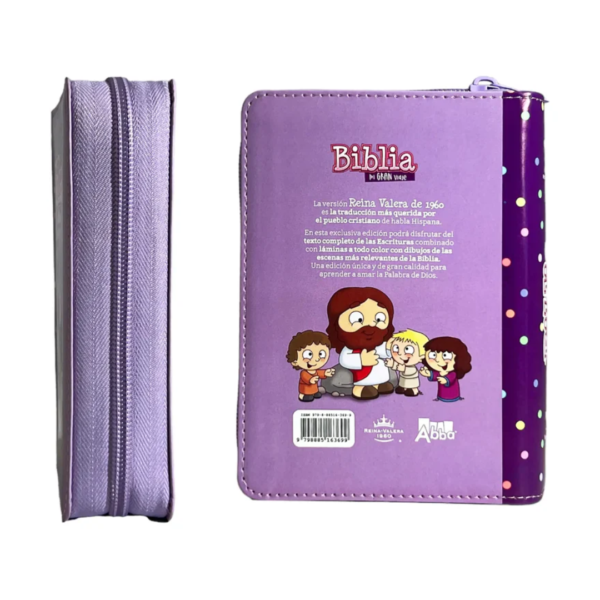 BIBLIA MI GRAN VIAJE MORADO/ Con cierre - Imagen 3