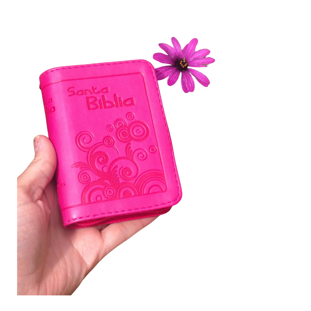 BIBLIA MINI BOLSILLO color rosa