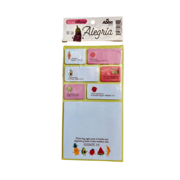 NOTAS ADHESIVAS -Alegría, Promesas, Valentía - Imagen 3
