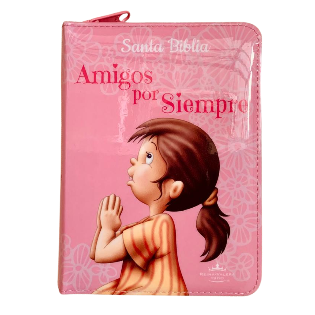 BIBLIA AMIGOS POR SIEMPRE -Con cierre/Niñas