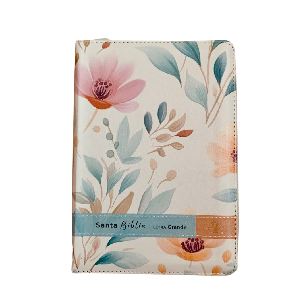 BIBLIA LETRA GRANDE FLORES/ Cierre