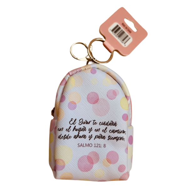 LLAVERO MONEDERO MOCHILA -Salmo 121:8