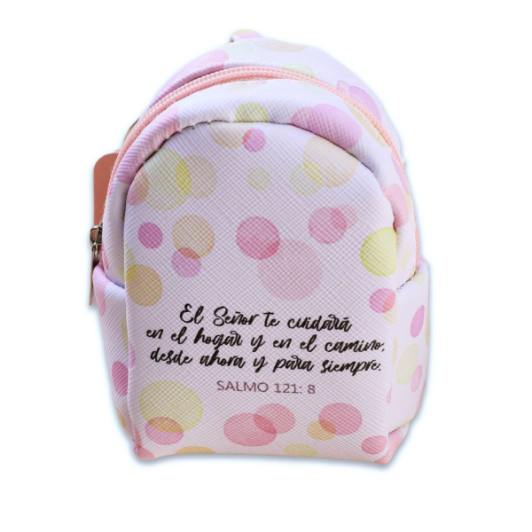 LLAVERO MONEDERO MOCHILA -Salmo 121:8 - Imagen 2