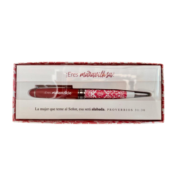 BOLÍGRAFO DE LUJO EN CAJA DE REGALO -Eres maravillosa!