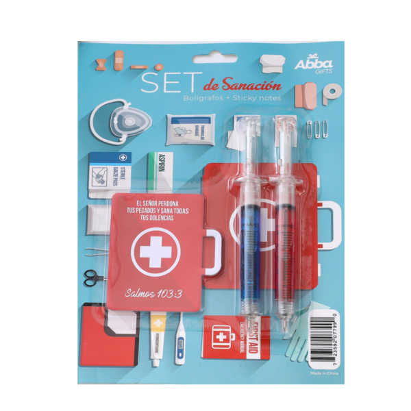 PACK DE BOLIGRAFOS+STIKY NOTES - Set de Sanación