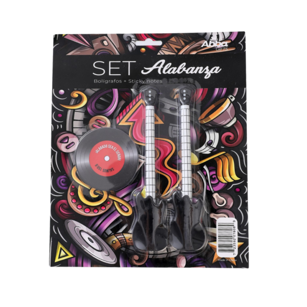 PACK DE BOLIGRAFOS+STIKY NOTES -Alabanza