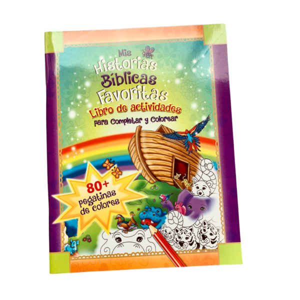 LIBRO DE ACTIVIDADES Y PEGATINAS Mis Historias Bíblicas favoritas