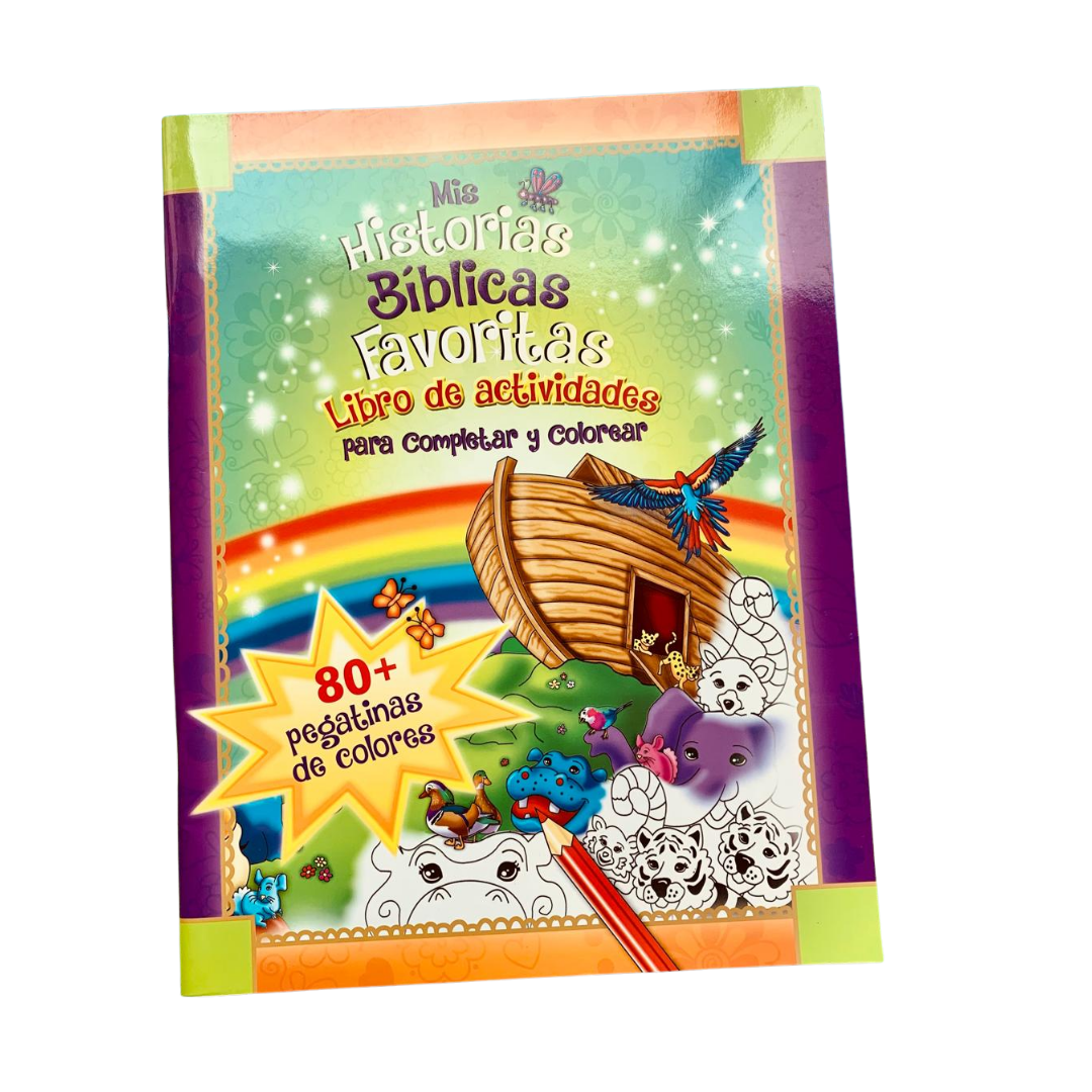 LIBRO DE ACTIVIDADES Y PEGATINAS Mis Historias Bíblicas favoritas