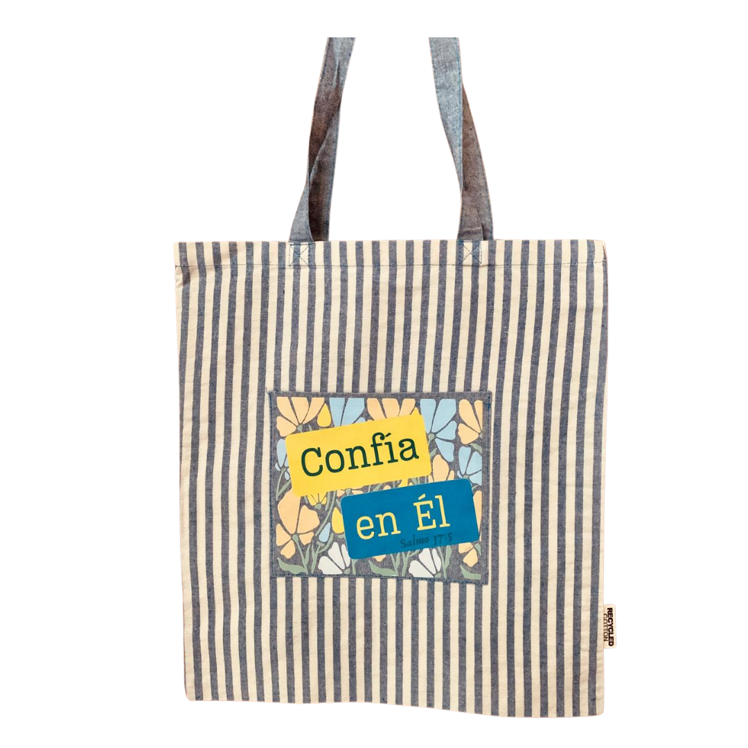 BOLSA DE TELA -“CONFIA EN ÉL” Salmo 37:5 UT bags
