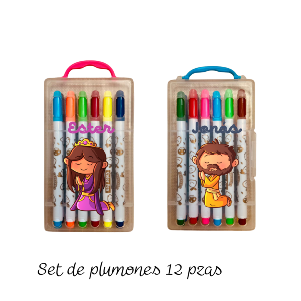 SET DE PLUMONES Personajes: Esther, Jonás