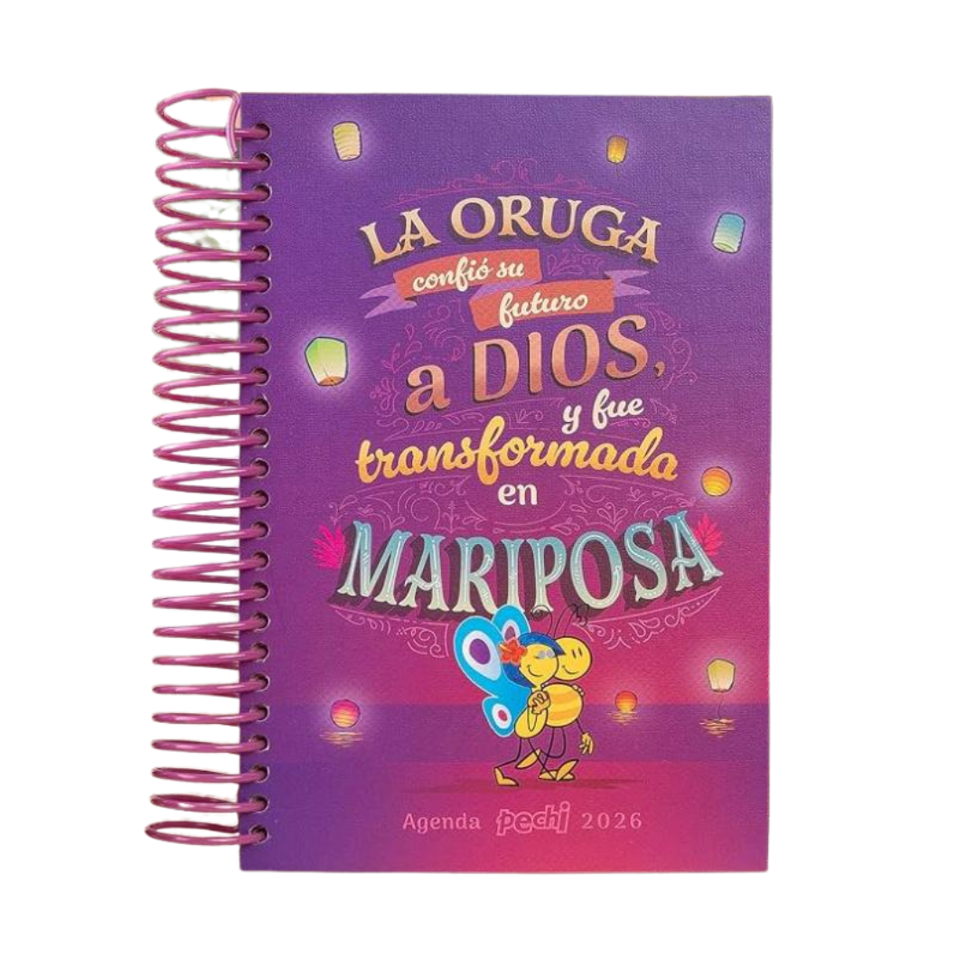 AGENDA ANILLADA PECHI 2026 -MARIPOSA