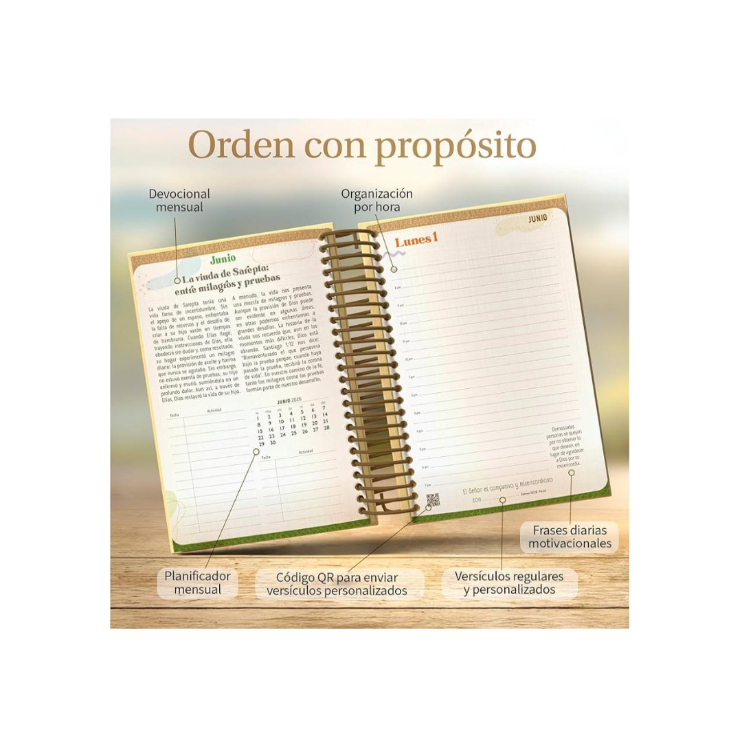 AGENDA ANILLADA 2026 “ELEGIR LA PAZ DEL SEÑOR”