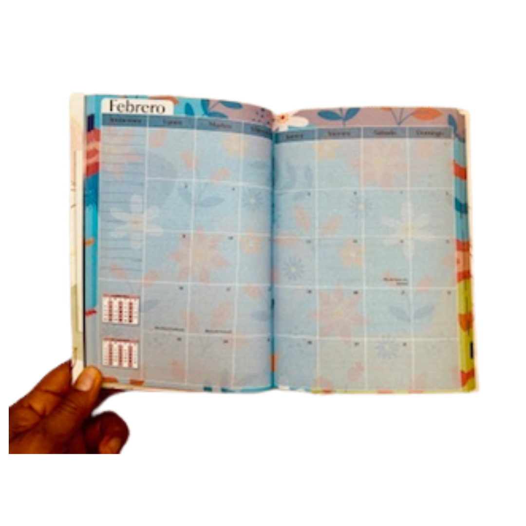 AGENDA 2026 TESOROS DE SABIDURÍA -Flores geométricas - Imagen 3