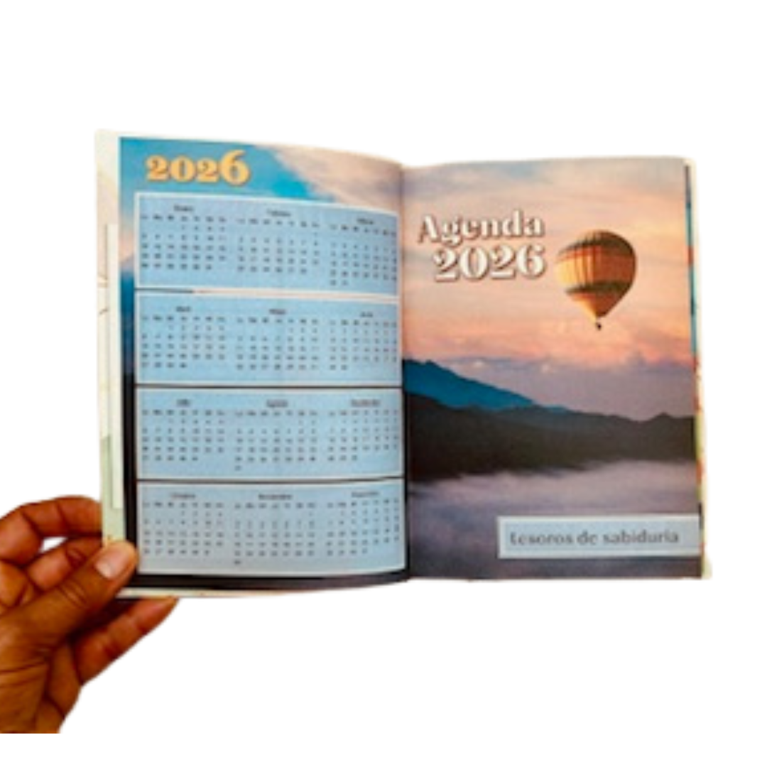 AGENDA 2026 TESOROS DE SABIDURÍA -Flores geométricas - Imagen 2