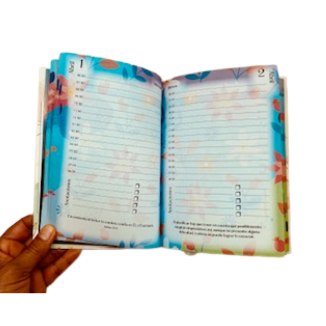 AGENDA 2026 TESOROS DE SABIDURÍA -Flores geométricas - Imagen 4