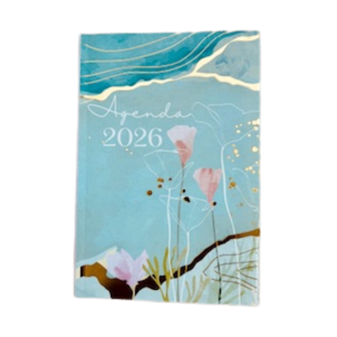 AGENDA 2026 TESOROS DE SABIDURIA -Amapolas y oro