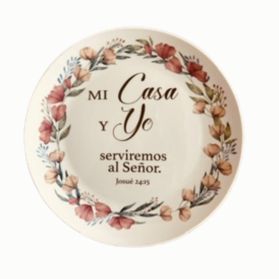 PLATO DECORATIVO -Inspiración Josué 24:15
